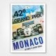 1984 Monaco Grand Prix poster