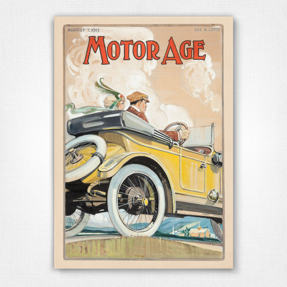 1913 Motor Age Magazine Cover poster - Clinton Pettee
