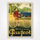 Peugeot cycles poster Moi aussi j'ai une Peugeot - c1920s vintage cycling poster