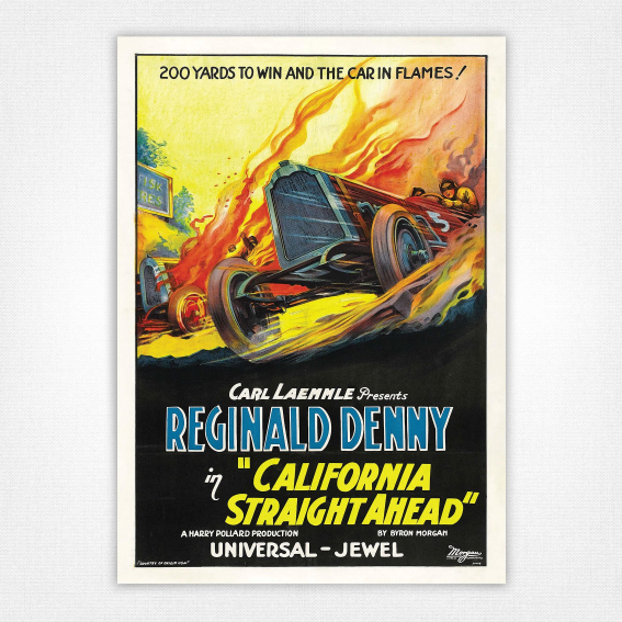 California Straight Ahead film poster 1925