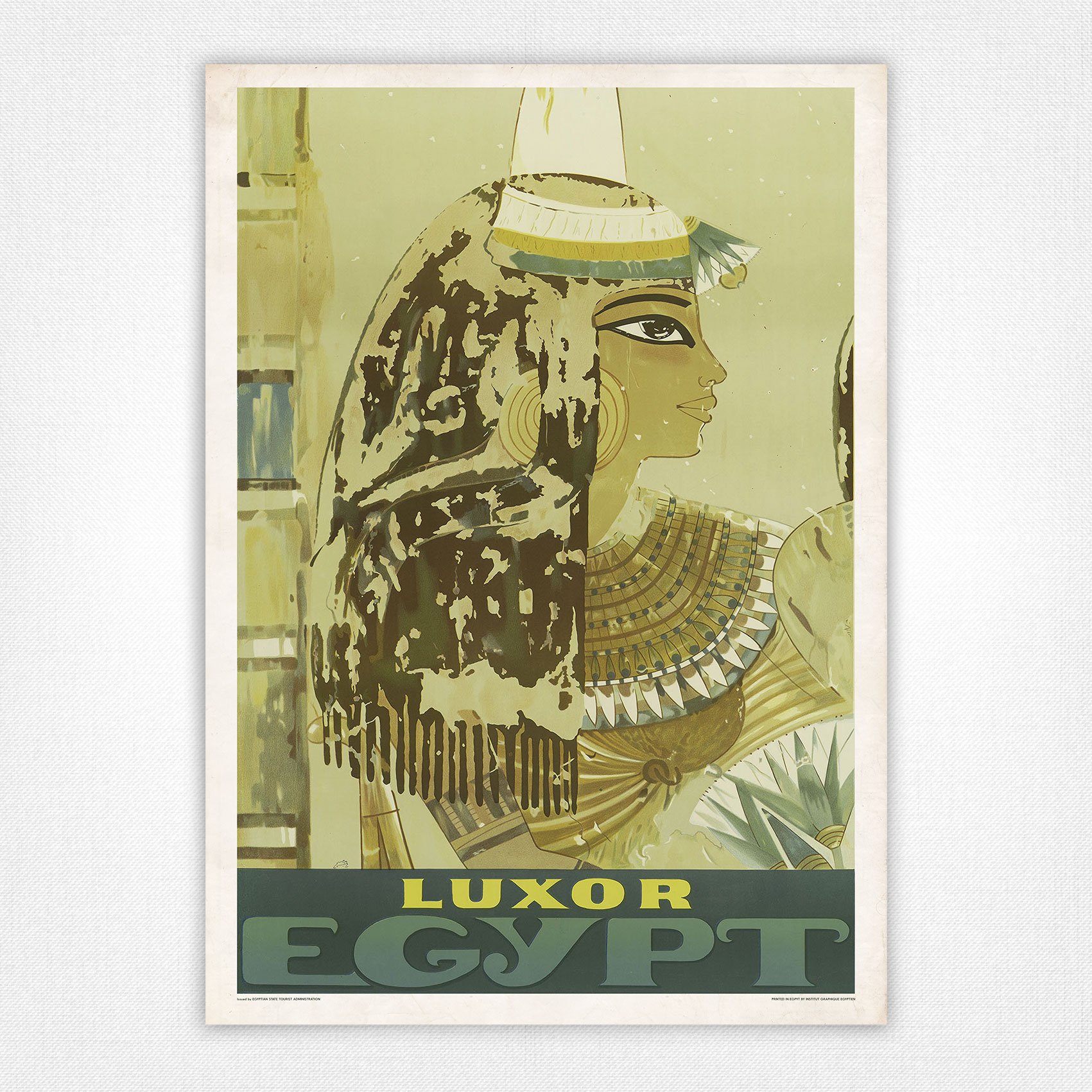 Luxor poster - Vintage Egypt travel poster