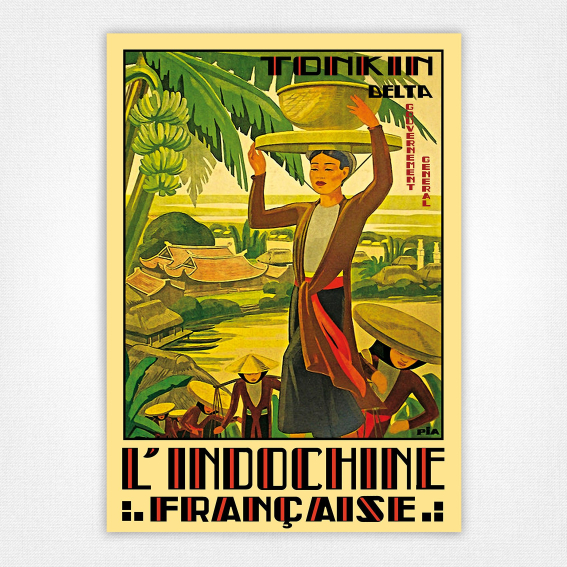 Tonkin Delta poster - L'Indochine Francaise - PIA