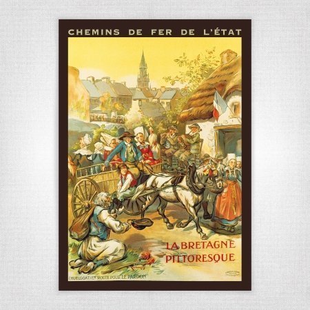 La Bretagne Pittoresque poster - Vintage railway poster - 1925 - P Kauffmann