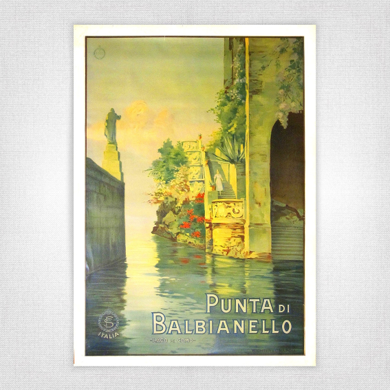 Punta di Balbianello poster - Lago di Como 1925