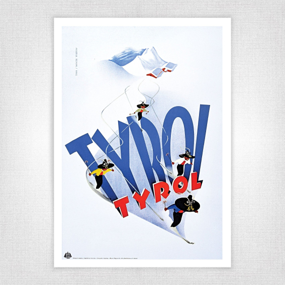 Tyrol skiing poster - Maria Rehm Hall