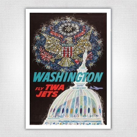 Washington Fly TWA Jets poster - David Klein