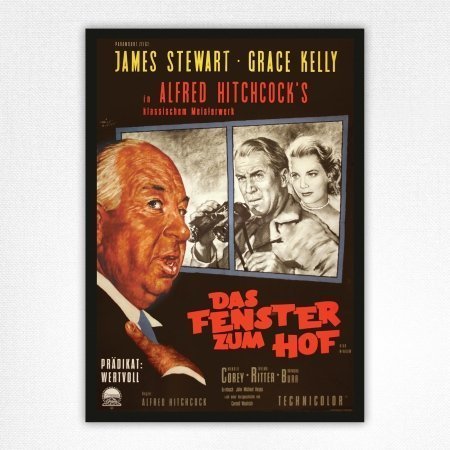 Das Fenster Zum Hof poster - German Rear Window poster - Alfred Hitchcock