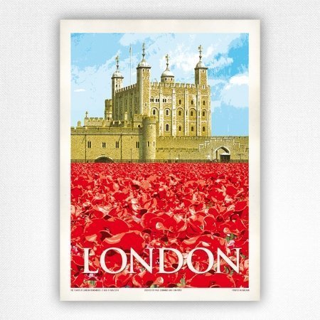 London Tower of London Poppies poster - 2014