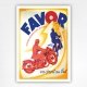 Favor Cycles poster - Cycles, Vélomoteurs, Motos Va droit au but - C Mathey - 1930