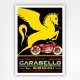 Garabello Motorcycle poster - 1922 vintage motorbike art