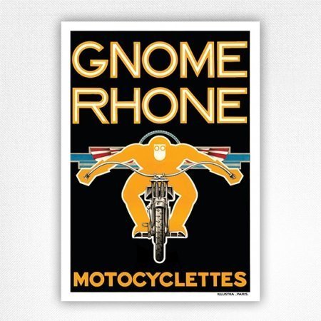 Gnome Rhone Motocyclettes poster - Vintage Motorcycle poster