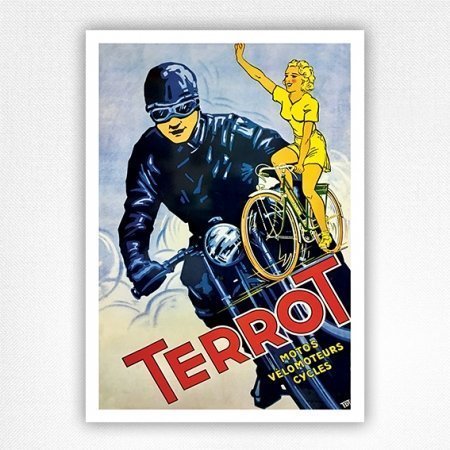Terrot Motos poster - Motos, Velomoteurs, Cycles - vintage motorcycle poster