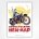 Motocyclette New Map poster - Vintage Motorcycle print