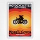 Monet & Goyon Motocyclettes poster - Vintage Motorcycle poster