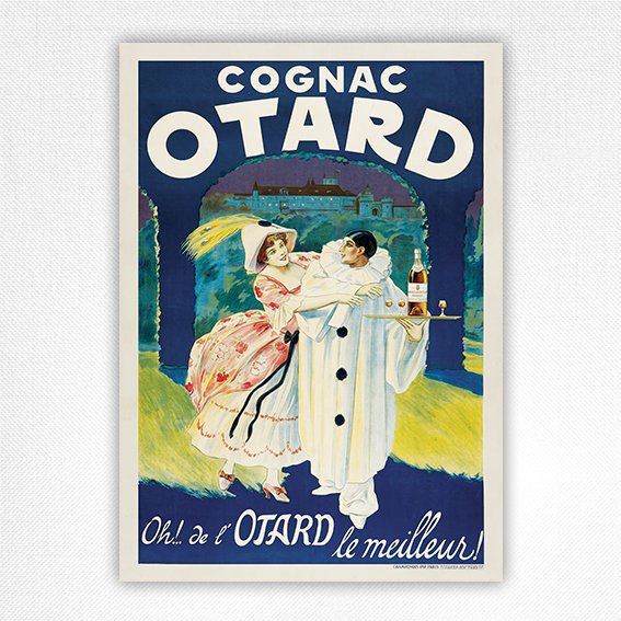 Cognac Otard poster - vintage drinks poster - 1922