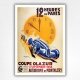 12 Heures de Paris poster, Coupe Olazur - 1938 - Geo Ham