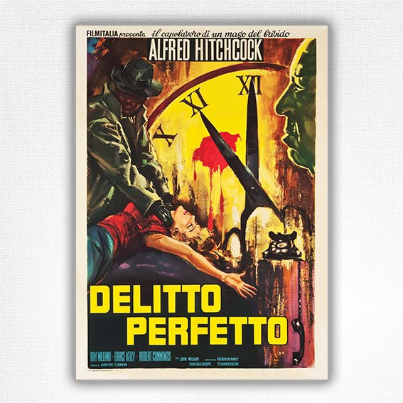 Delitto Perfetto film poster – Dial M for Murder Italian movie poster