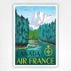 Air France Canada poster - Canadian travel poster - Jean Doré - 1951