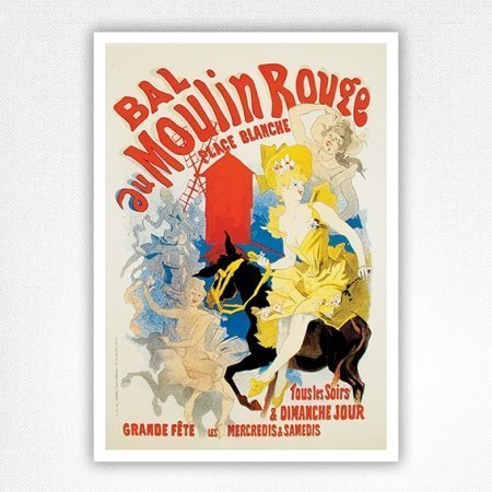 1889 Bal au Moulin Rouge poster - Jules Cheret - Les Maitres de l’Affiche Pl 53