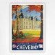 Cheverny poster Chateaux de la Loire - Paul Champseix - 1947