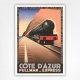 Cote D'Azur Pullman Express poster - Fix Masseau - 1929