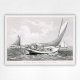 Trolling for Blue Fish print - Currier & Ives - 1866