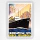 Adriatica poster Venise Grece Istamboul travel poster