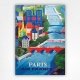 Paris Air France poster - French travel poster - Francois Vernier - 1953