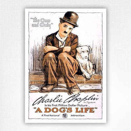 A Dog's Life movie poster - Charlie Chaplin - 1918