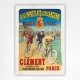 Clement Cycles poster, Paris - Lucien Baylac - 1891 - Vintage Cycling Poster