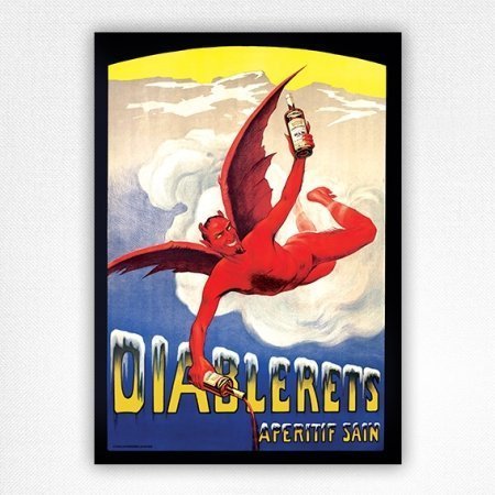 Diablerets Aperitif Sain Poster - Vintage Alcohol Poster - Food & Drink wall art - 1928