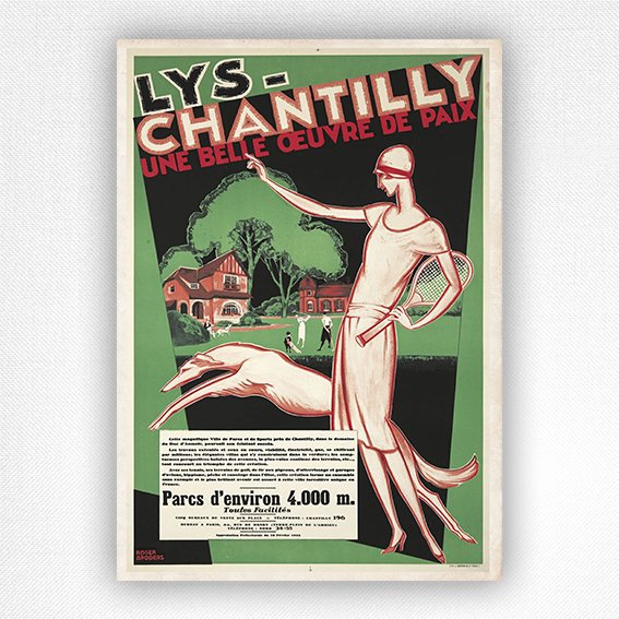 Lys-Chantilly poster - Roger Broders - 1928