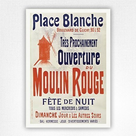 Ouverture du Moulin Rouge print