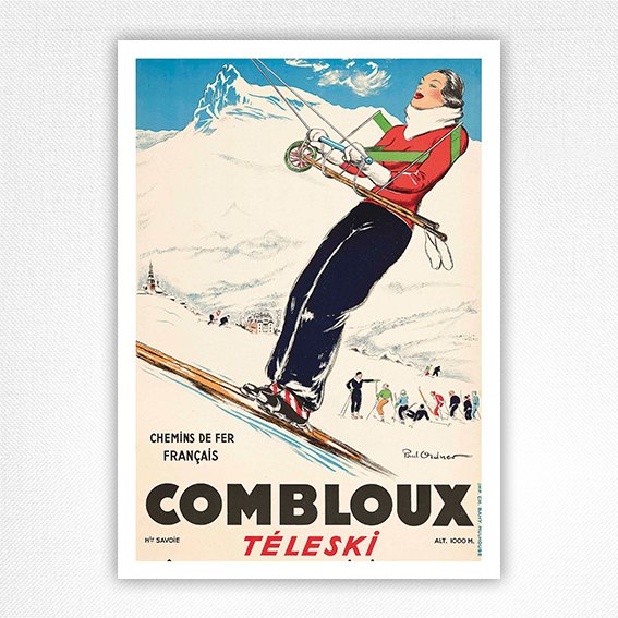 Combloux Teleski poster