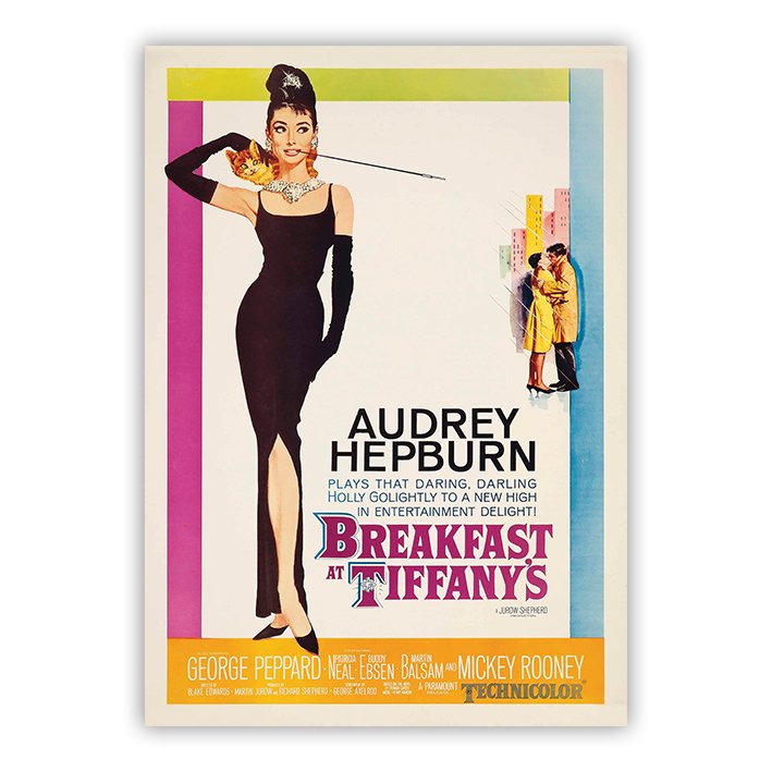 Breakfast at Tiffany's poster - Audrey Hepburn - 1961 V2
