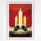 1933 Chicago Worlds Fair poster A Century of Progress - Weimer Pursell