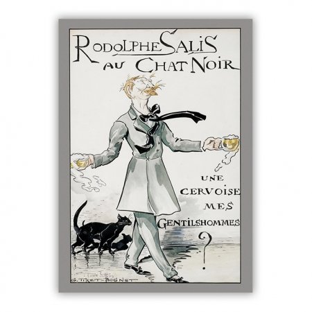 Rodolphe Salis au Chat Noir print - Georges Tiret-Bognet - 1890