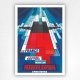 SS France CGT poster - Art Deco shipping print - John Bainbridge