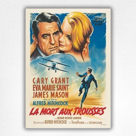 La Mort Aux Trousses poster - North by North West film poster - Alfred Hitchcock - 1959