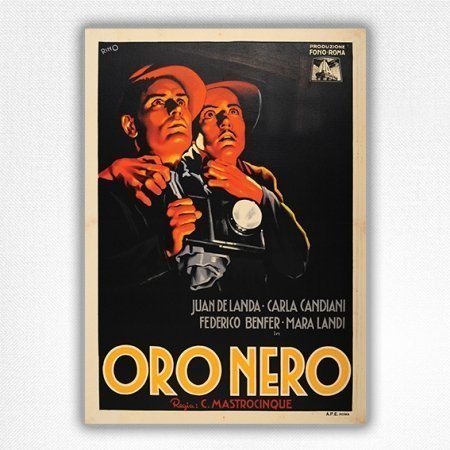 Oro Nero film poster - Black Gold - 1942