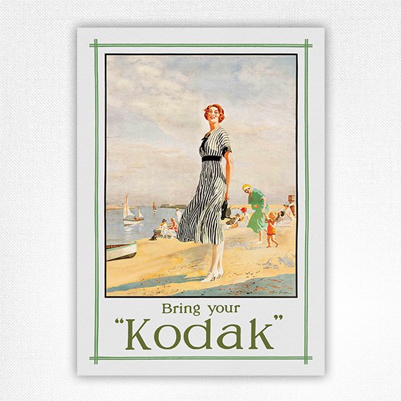 Bring your Kodak poster - Vintage Photography advert - Fred Pegram - 1925