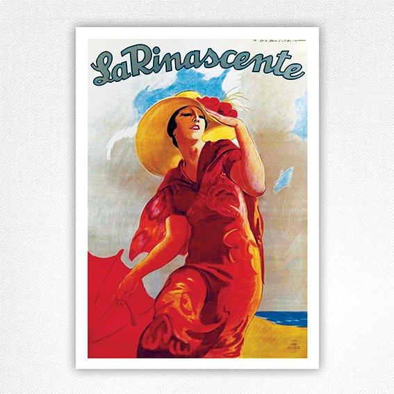 1925 La Rinascente poster - vintage fashion poster - Marcello Dudovich