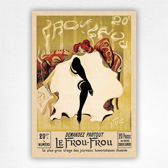 Le Frou Frou poster - Lucien Henri Weiluc - 1900