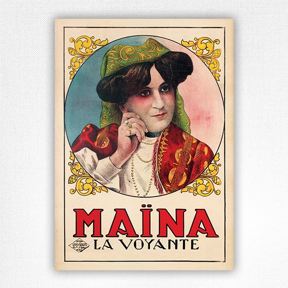 Maina La Voyante poster As seen on Friends - Louis Galice - 1920