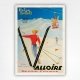 Valloire skiing poster Neige Soleil Savoie-France travel poster - 1946