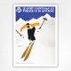 Pyrenees et en Auvergne poster - Winter skiing in the Pyrenees & Auvergne - G Gorde - 1934