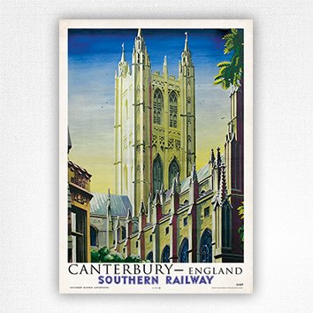 Canterbury England poster - Southern Railway poster - Shep - 1938