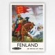 Fenland poster - Fenland vintage railway poster - Lance Cattermole