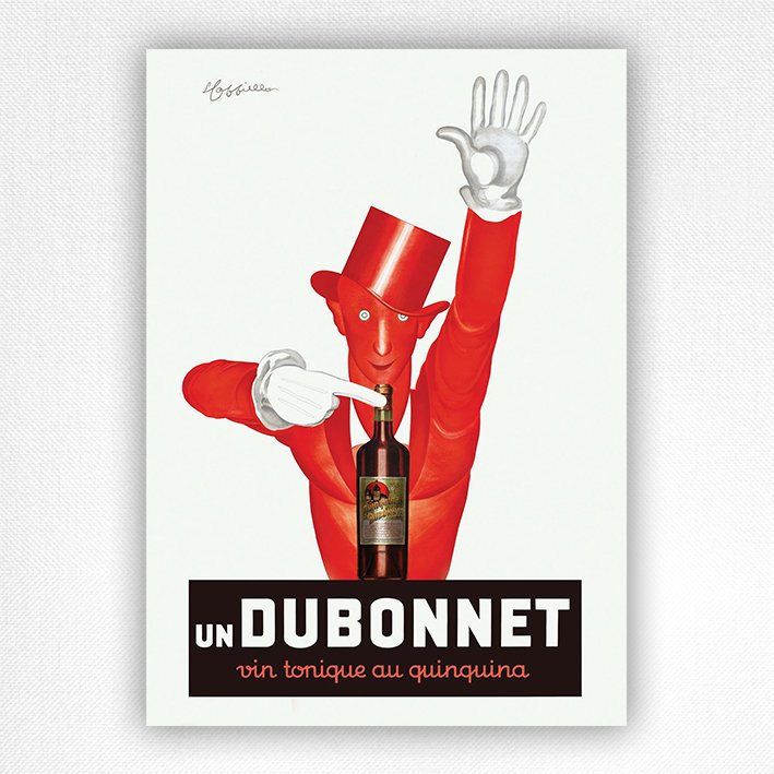 Un Dubonnet poster Vin Tonique Au Quinquina poster - Leonetto Cappiello - c1930