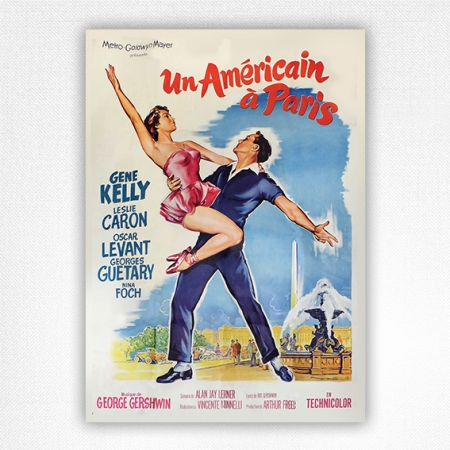 Un Americain á Paris poster - Roger Soubie - 1951